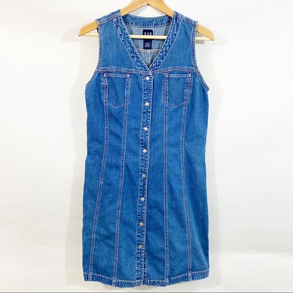 jean dress button down